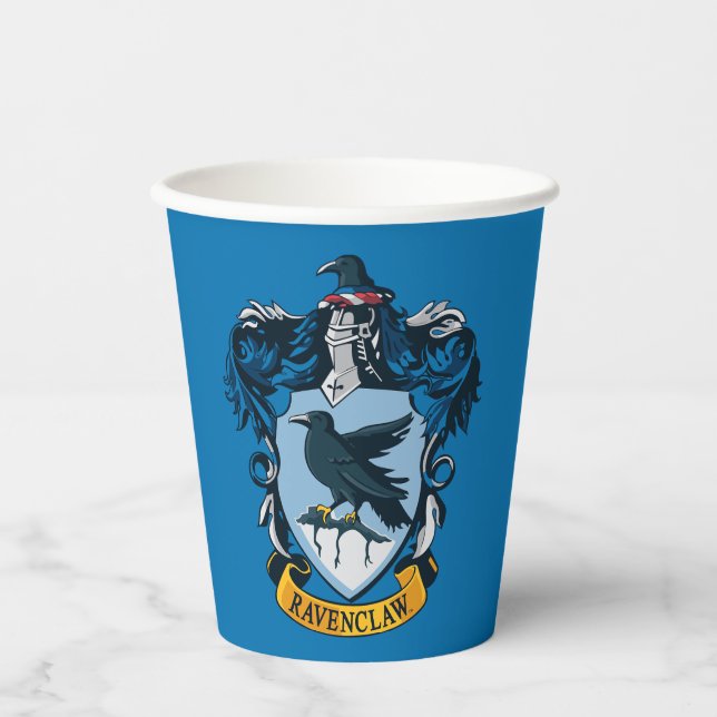Harry Potter | gotisches Ravenclaw-Wappen Pappbecher (Vorderseite)