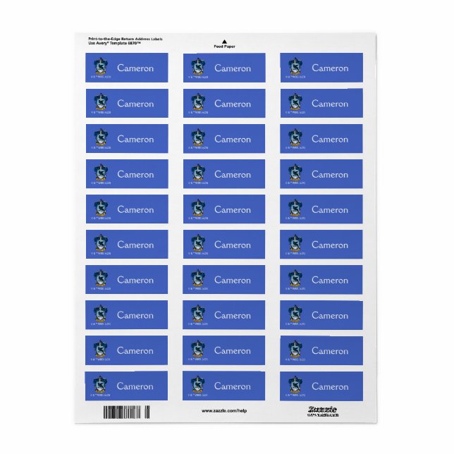 Harry Potter  | Gotisches Wappen von Ravenclaw (Vorne)