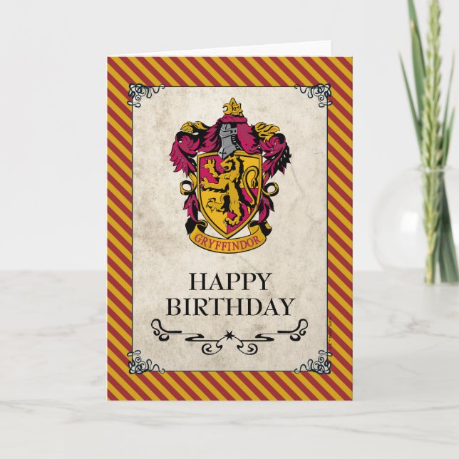 Harry Potter | Gryffindor Alles Gute zum Geburtsta Karte (Vorderseite)