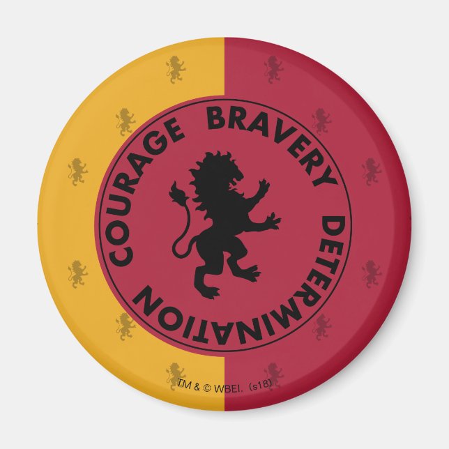 Harry Potter | GRYFFINDOR™ Haus-Merkmale Grafik Magnet (Vorne)