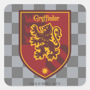Harry Potter Gryffindor-Haus-Stolz-Wappen Quadratischer Aufkleber