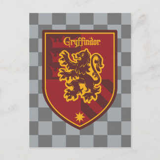 Harry Potter | Gryffindor House Pride Wappen Postkarte