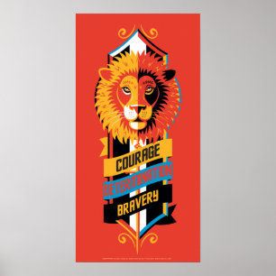 Harry Potter   GRYFFINDOR™ House Tracks Sigil Poster