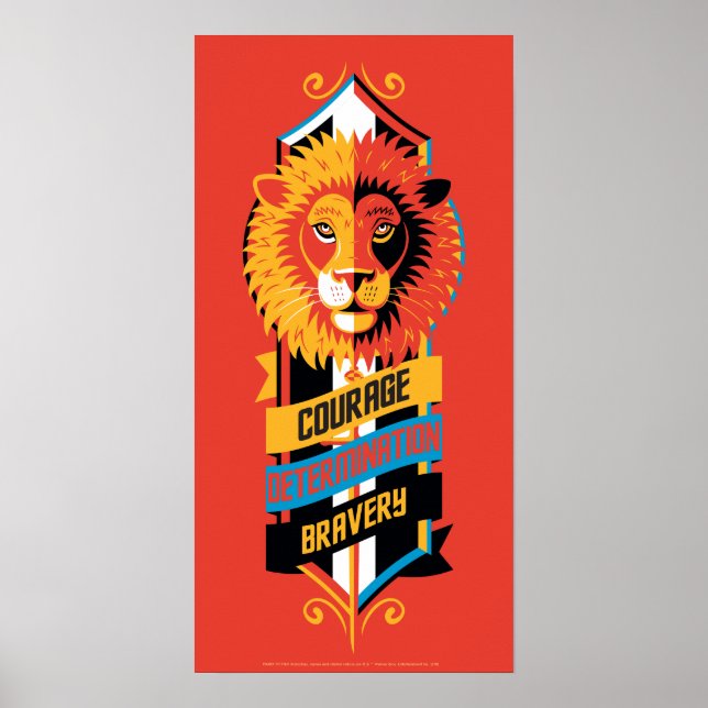 Harry Potter | GRYFFINDOR™ House Tracks Sigil Poster (Vorne)