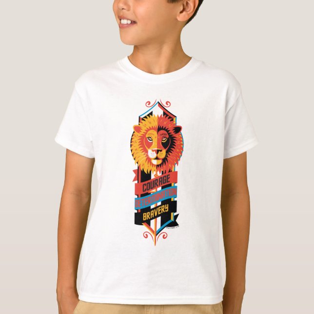 Harry Potter | GRYFFINDOR™ House Tracks Sigil T-Shirt (Vorderseite)