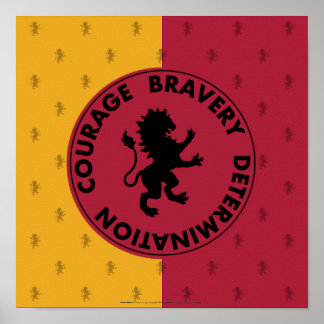 Harry Potter | GRYFFINDOR™ House Traits Graphic Poster