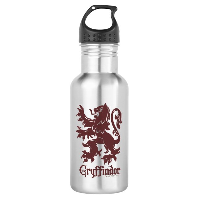 Harry Potter Gryffindor | Lion Graphic Edelstahlflasche (Vorderseite)