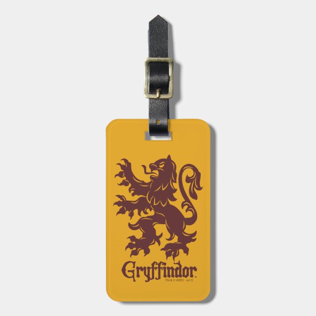 Harry Potter Gryffindor | Lion Graphic Gepäckanhänger (Vorderseite vertikal)