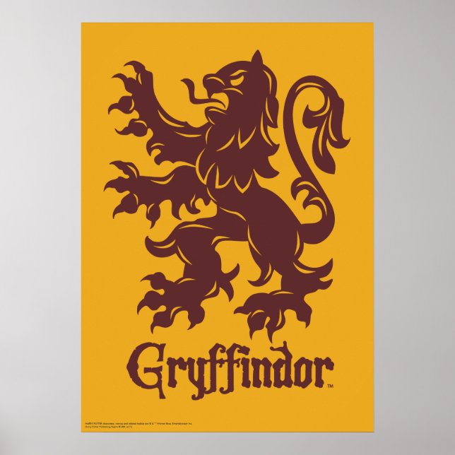 Harry Potter Gryffindor | Lion Graphic Poster (Vorne)
