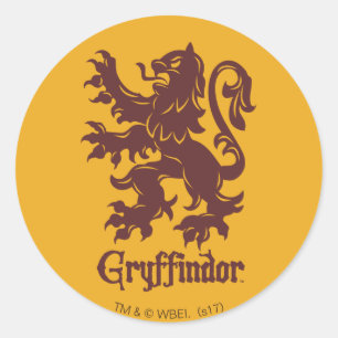 Harry Potter Gryffindor   Lion Graphic Runder Aufkleber