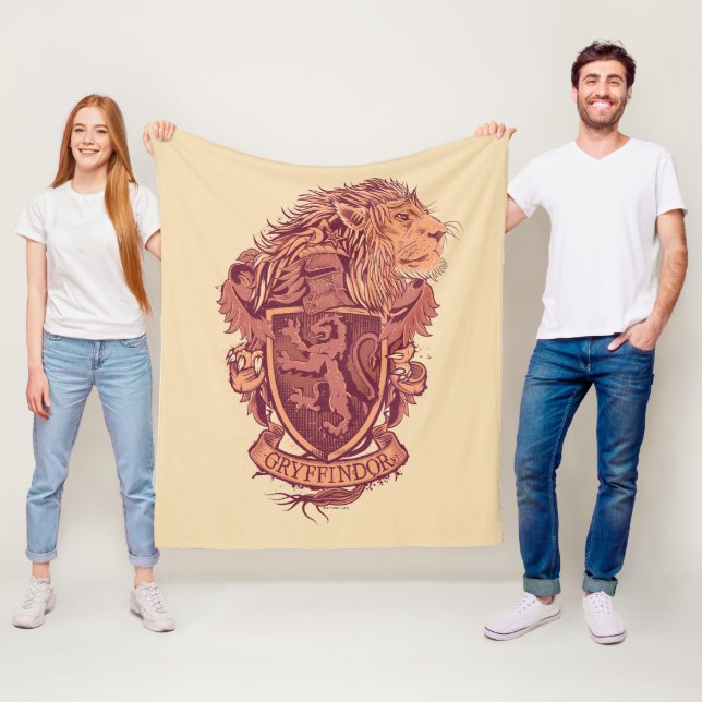 Harry Potter | Gryffindor Lion Wappen Fleecedecke (Beispiel)