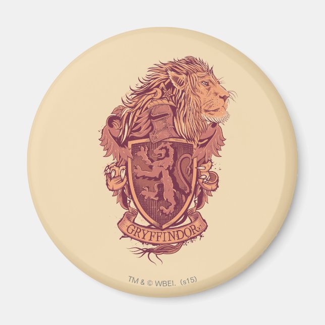 Harry Potter | Gryffindor Lion Wappen Magnet (Vorne)