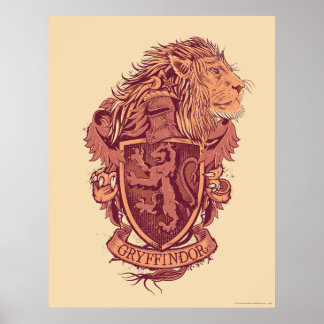 Harry Potter | Gryffindor Lion Wappen Poster