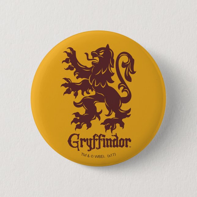 Harry Potter | Gryffindor Löwe Grafik Button (Vorderseite)