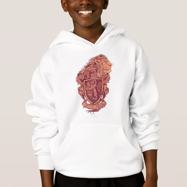 Harry Potter | Gryffindor Löwenwappen Hoodie (Vorderseite)