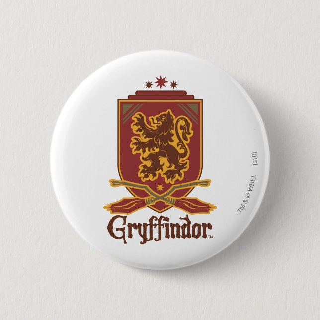 Harry Potter | Gryffindor QUIDDITCH™ Abzeichen Button (Vorderseite)