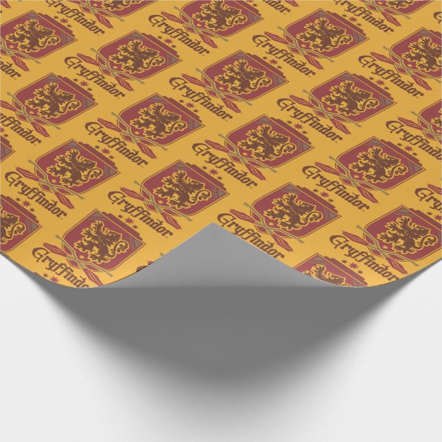Harry Potter | Gryffindor QUIDDITCH™ Abzeichen Geschenkpapier (Ecke)