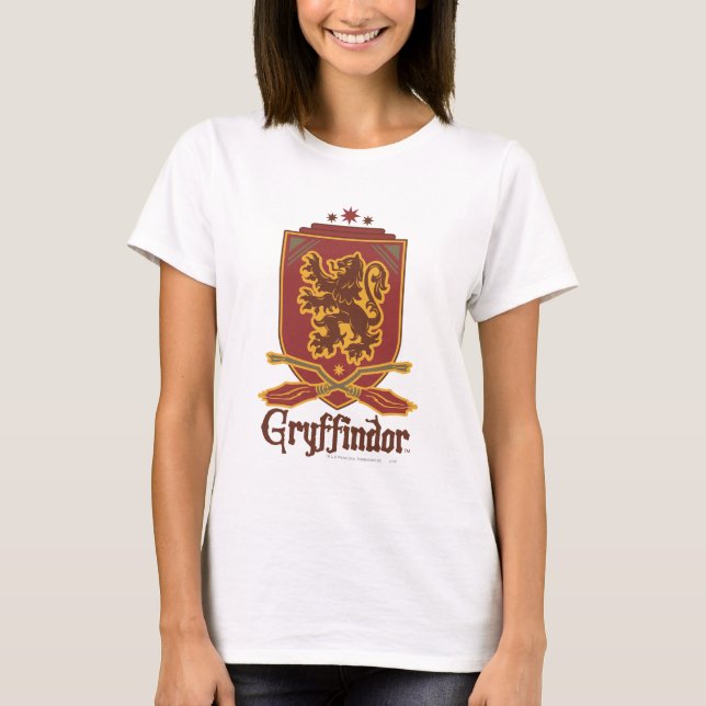 Harry Potter | Gryffindor QUIDDITCH™ Abzeichen T-Shirt (Vorderseite)