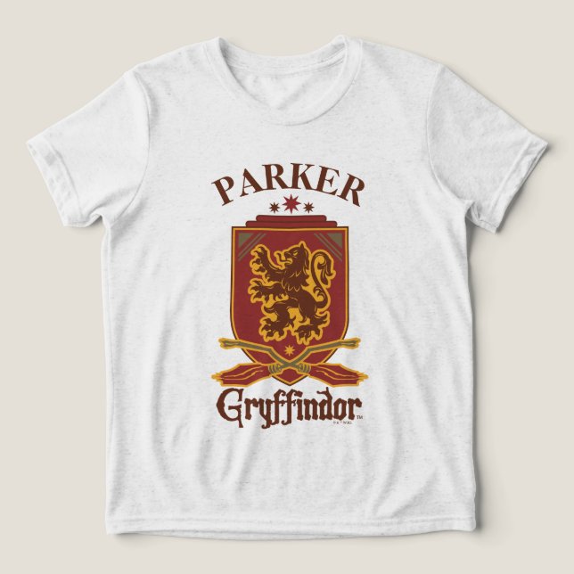 Harry Potter | Gryffindor QUIDDITCH™  Abzeichen Tri-Blend Shirt (Design Vorderseite)