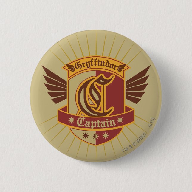 Harry Potter | Gryffindor QUIDDITCH � Kapitän Embl Button (Vorderseite)