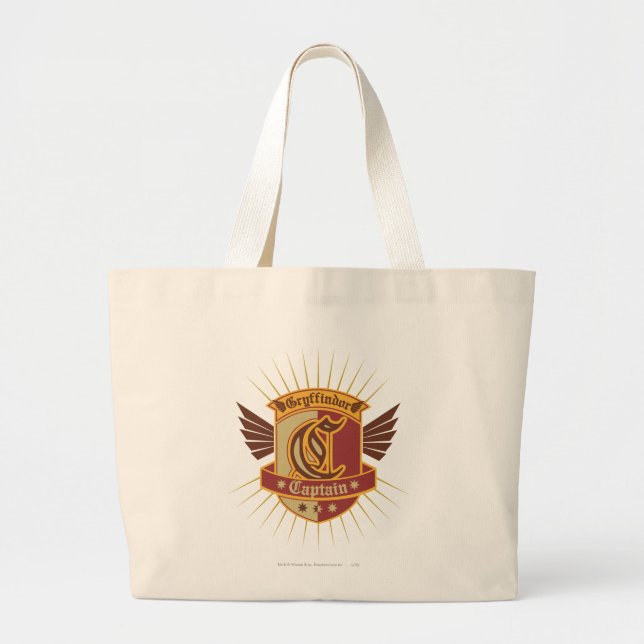 Harry Potter | Gryffindor QUIDDITCH � Kapitän Embl Jumbo Stoffbeutel