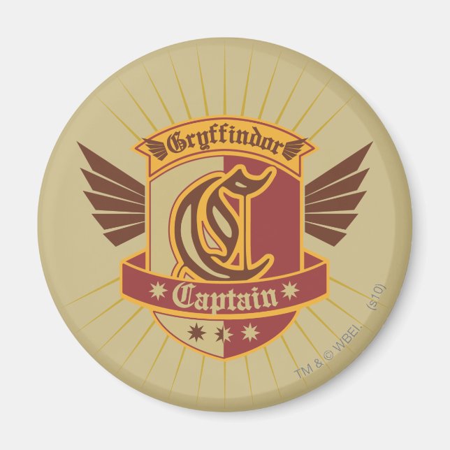 Harry Potter | Gryffindor QUIDDITCH � Kapitän Embl Magnet (Vorne)