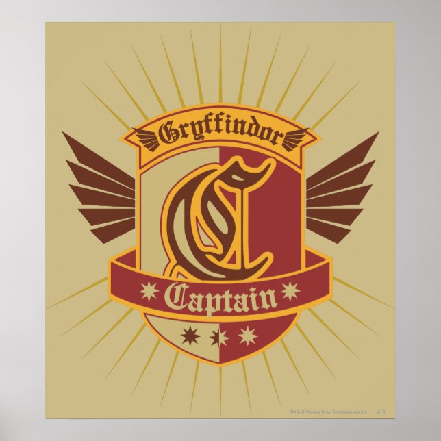 Harry Potter | Gryffindor QUIDDITCH � Kapitän Embl Poster (Vorne)