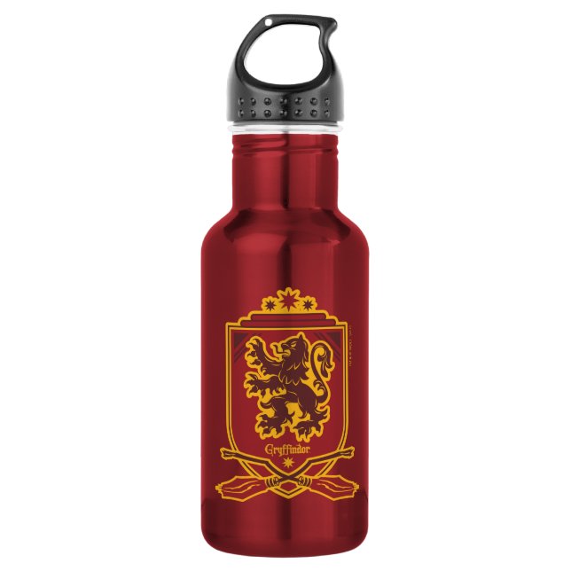 Harry Potter | Gryffindor QUIDDITCH™ Wappen Edelstahlflasche (Vorderseite)