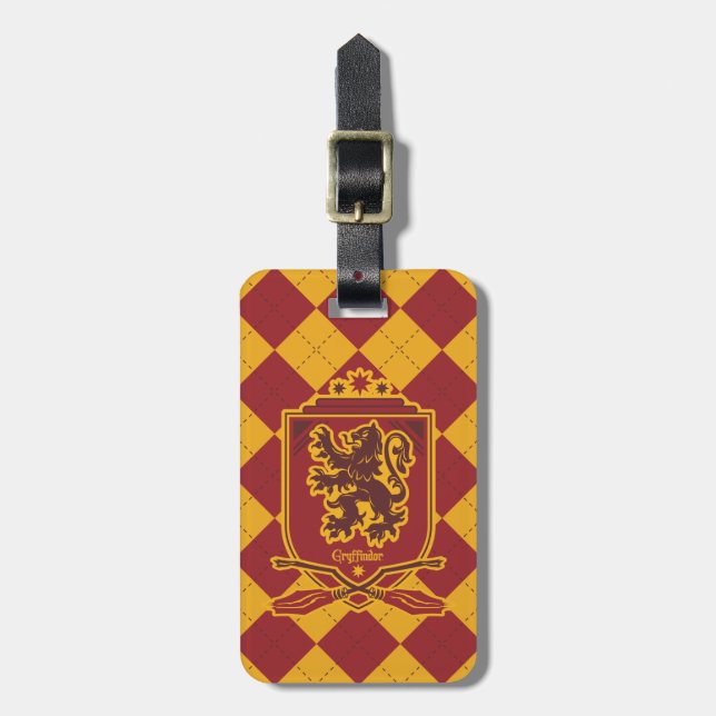Harry Potter | Gryffindor QUIDDITCH™ Wappen Gepäckanhänger (Vorderseite vertikal)