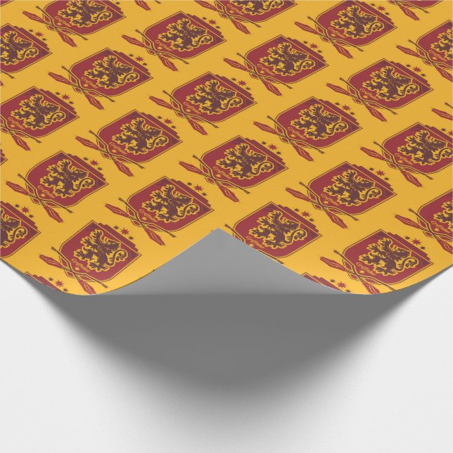 Harry Potter | Gryffindor QUIDDITCH™ Wappen Geschenkpapier (Ecke)