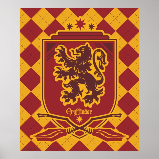 Harry Potter | Gryffindor QUIDDITCH™ Wappen Poster (Vorne)