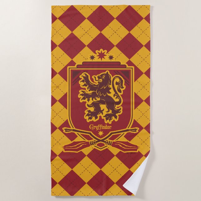 Harry Potter | Gryffindor QUIDDITCH™ Wappen Strandtuch (Vorderseite)