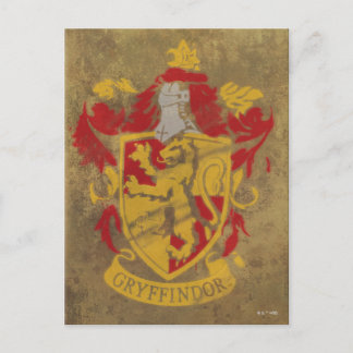 Harry Potter | Gryffindor - Retro Haus-Wappen Postkarte