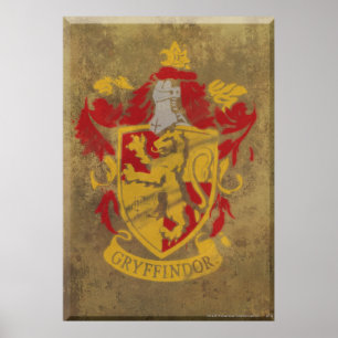 Harry Potter   Gryffindor - Retro House Wappen Poster