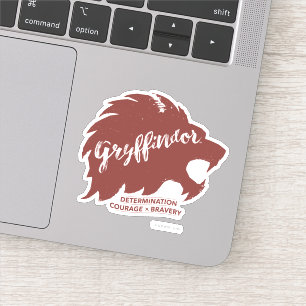 Harry Potter   GRYFFINDOR™ Silhouette Typografie Aufkleber