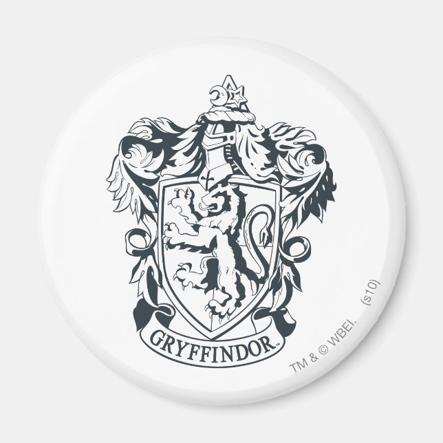 Harry Potter | Gryffindor Stencil Sketch Magnet (Vorne)