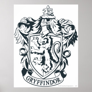 Harry Potter | Gryffindor Stencil Sketch Poster
