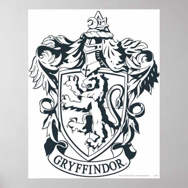 Harry Potter | Gryffindor Stencil Sketch Poster (Vorne)