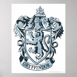 Harry Potter | Gryffindor Wappen Blue Poster