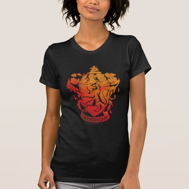 Harry Potter | Gryffindor-Wappen - geschichtet T-Shirt (Vorderseite)