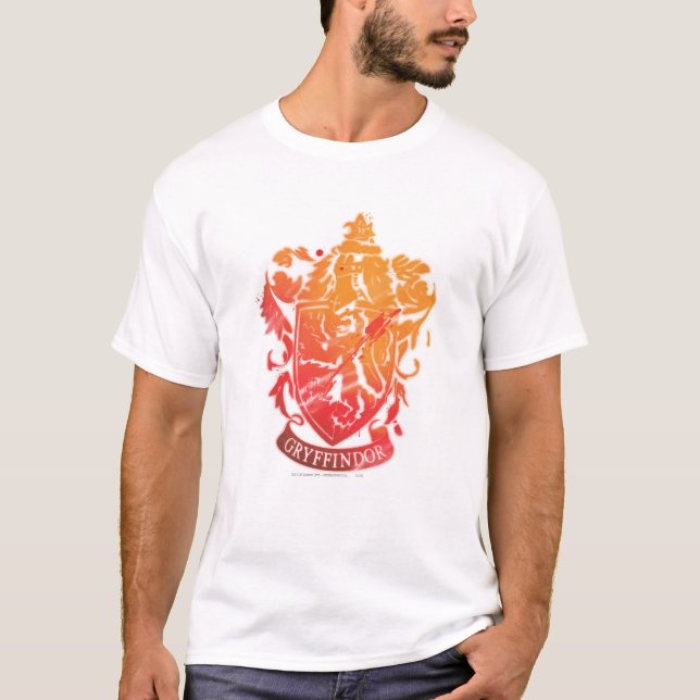 Harry Potter | Gryffindor-Wappen - geschichtet T-Shirt (Vorderseite)