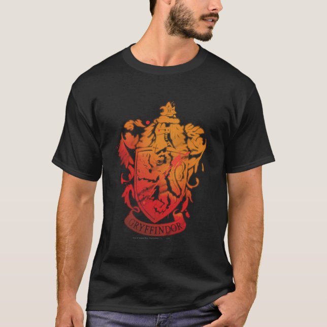 Harry Potter | Gryffindor-Wappen - geschichtet T-Shirt (Vorderseite)