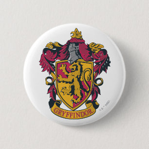 Harry Potter   Gryffindor Wappen Gold und Rot Button