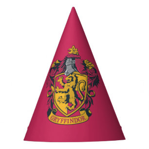 Harry Potter   Gryffindor Wappen Gold und Rot Partyhütchen