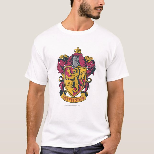 Harry Potter | Gryffindor Wappen Gold und Rot T-Shirt (Vorderseite)