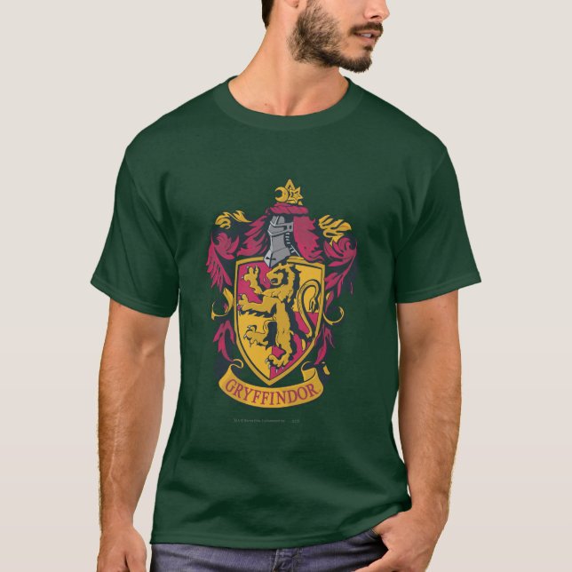 Harry Potter | Gryffindor Wappen Gold und Rot T-Shirt (Vorderseite)