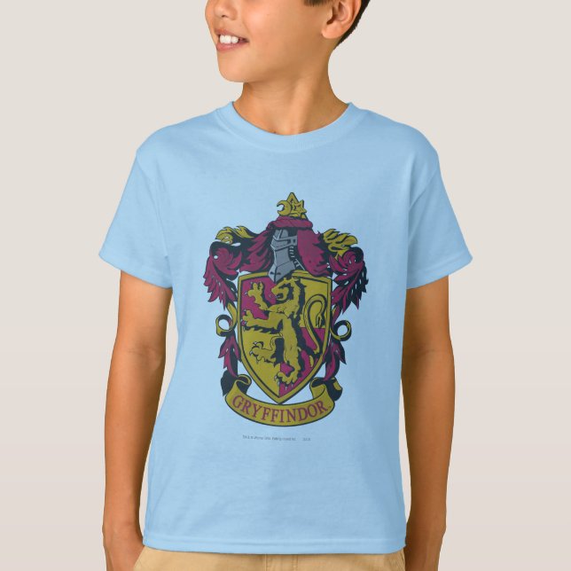 Harry Potter | Gryffindor Wappen Gold und Rot T-Shirt (Vorderseite)