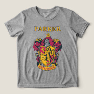 Harry Potter Gryffindor Wappen Gold und Rot Tri-Blend Shirt