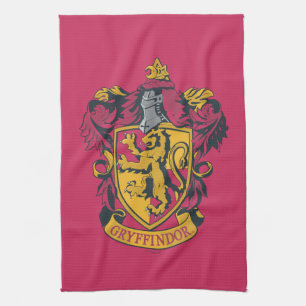 Harry Potter   Gryffindor-Wappen in Gold und Rot Geschirrtuch