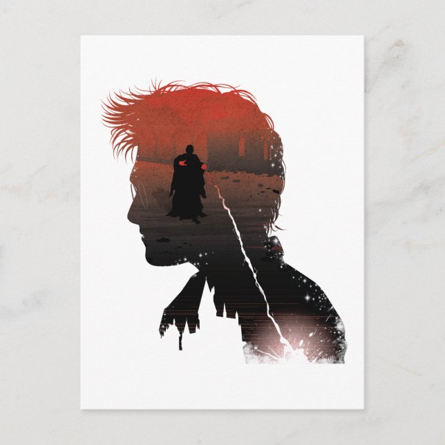 Harry Potter | Harry & Voldemort Wizard Duel Postkarte (Vorderseite)
